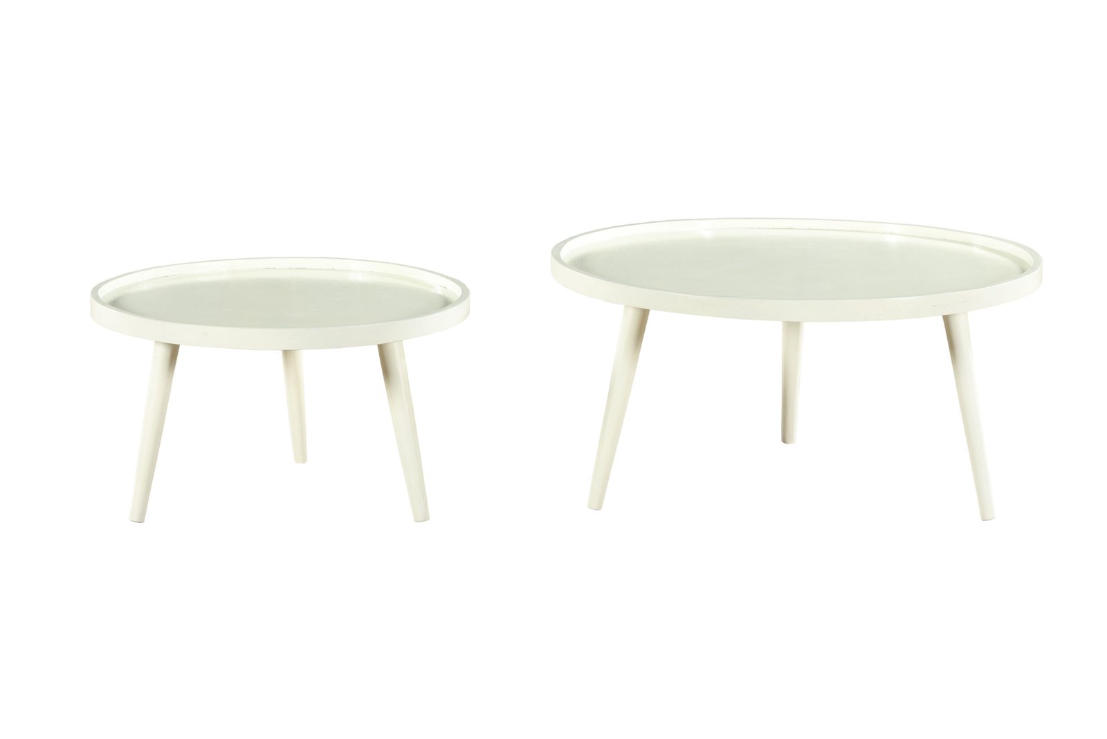 Ivory Nesting Tray Table Set - Image 2