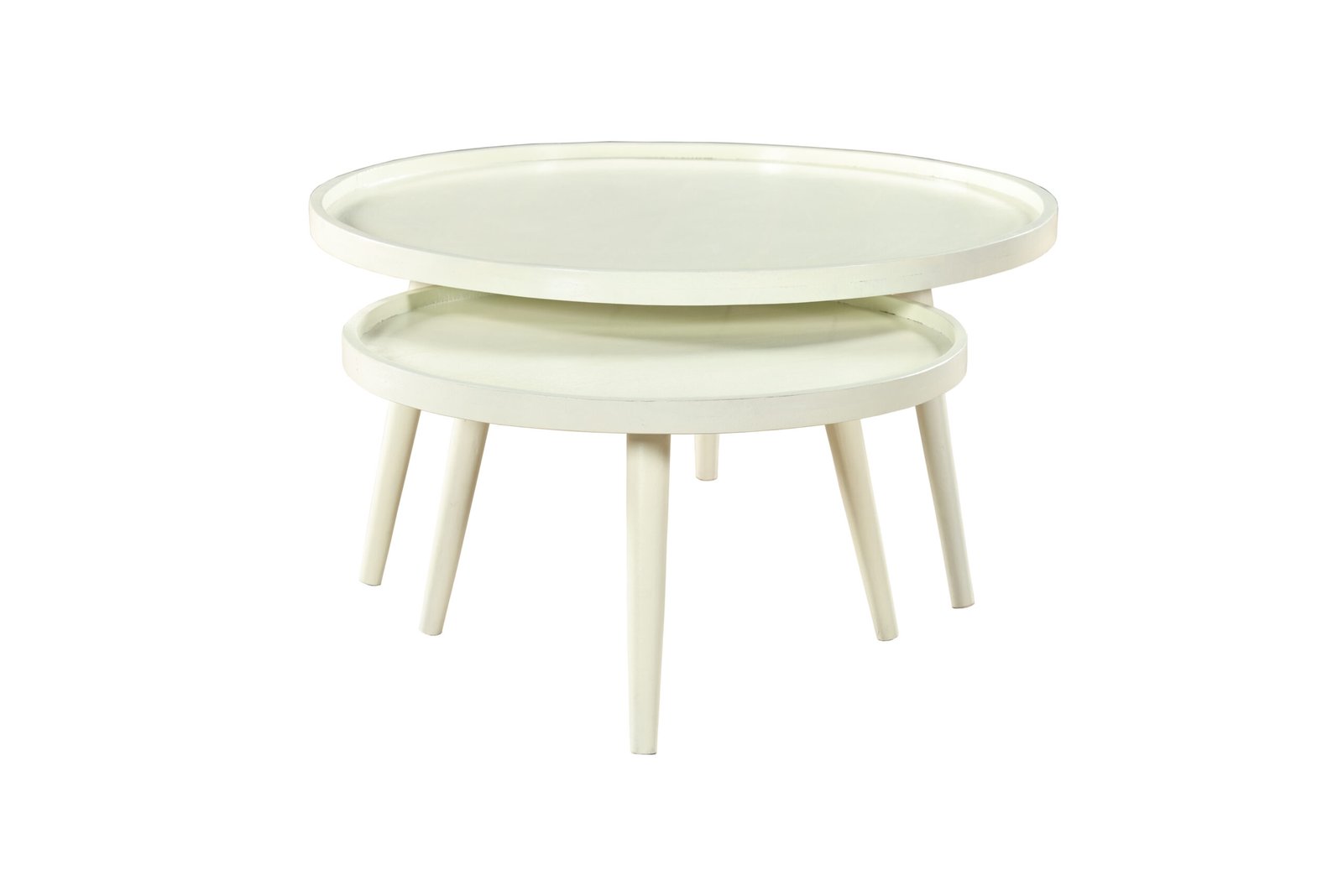 Ivory Nesting Tray Table Set - Image 4
