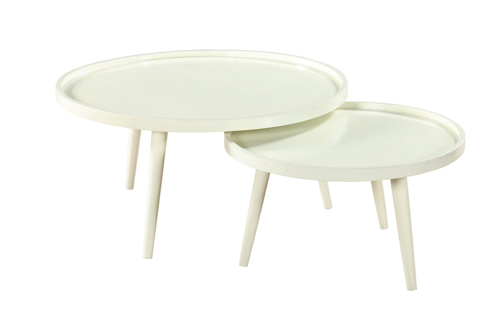 Ivory Nesting Tray Table Set - Image 5
