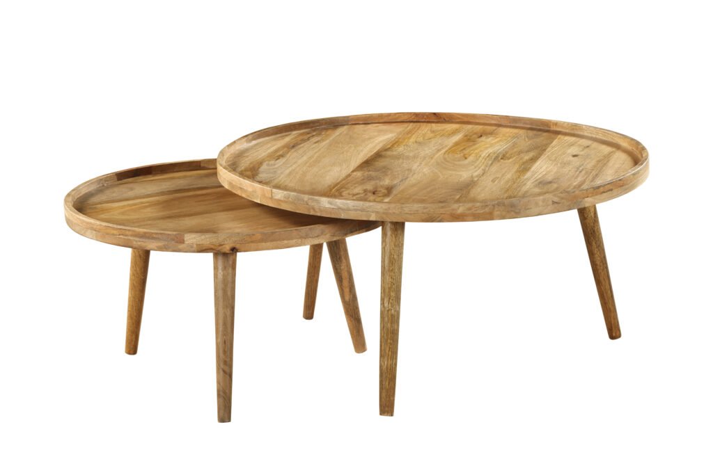 Scandinavian Tray Nesting Table Set