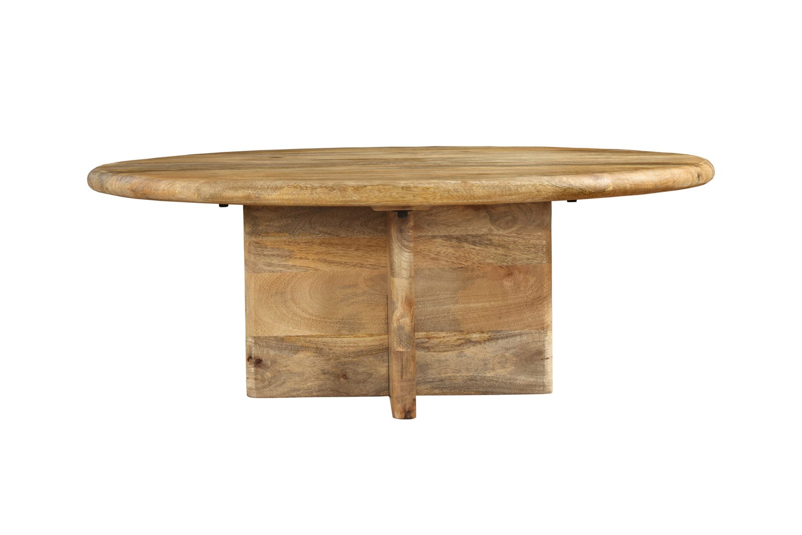 Aurora Round Timber Coffee Table - Image 4
