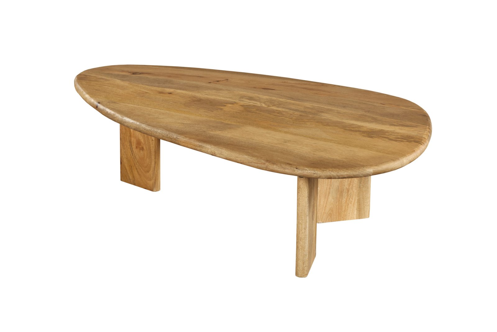 Nordic Oval Timber Coffee Table - Image 2