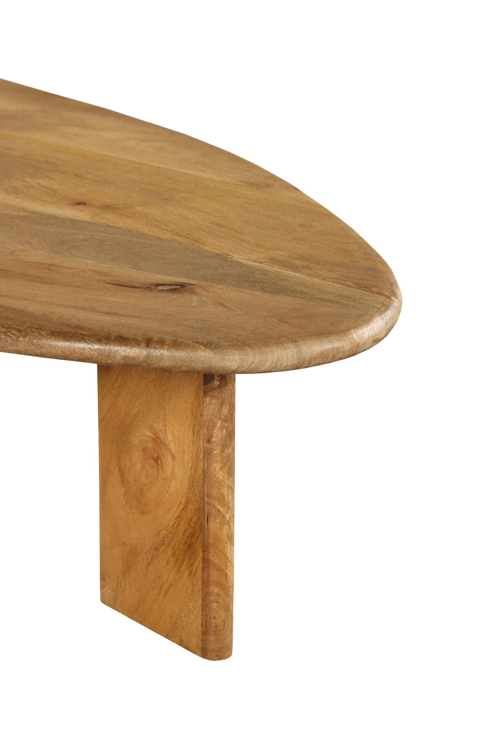 Nordic Oval Timber Coffee Table - Image 6