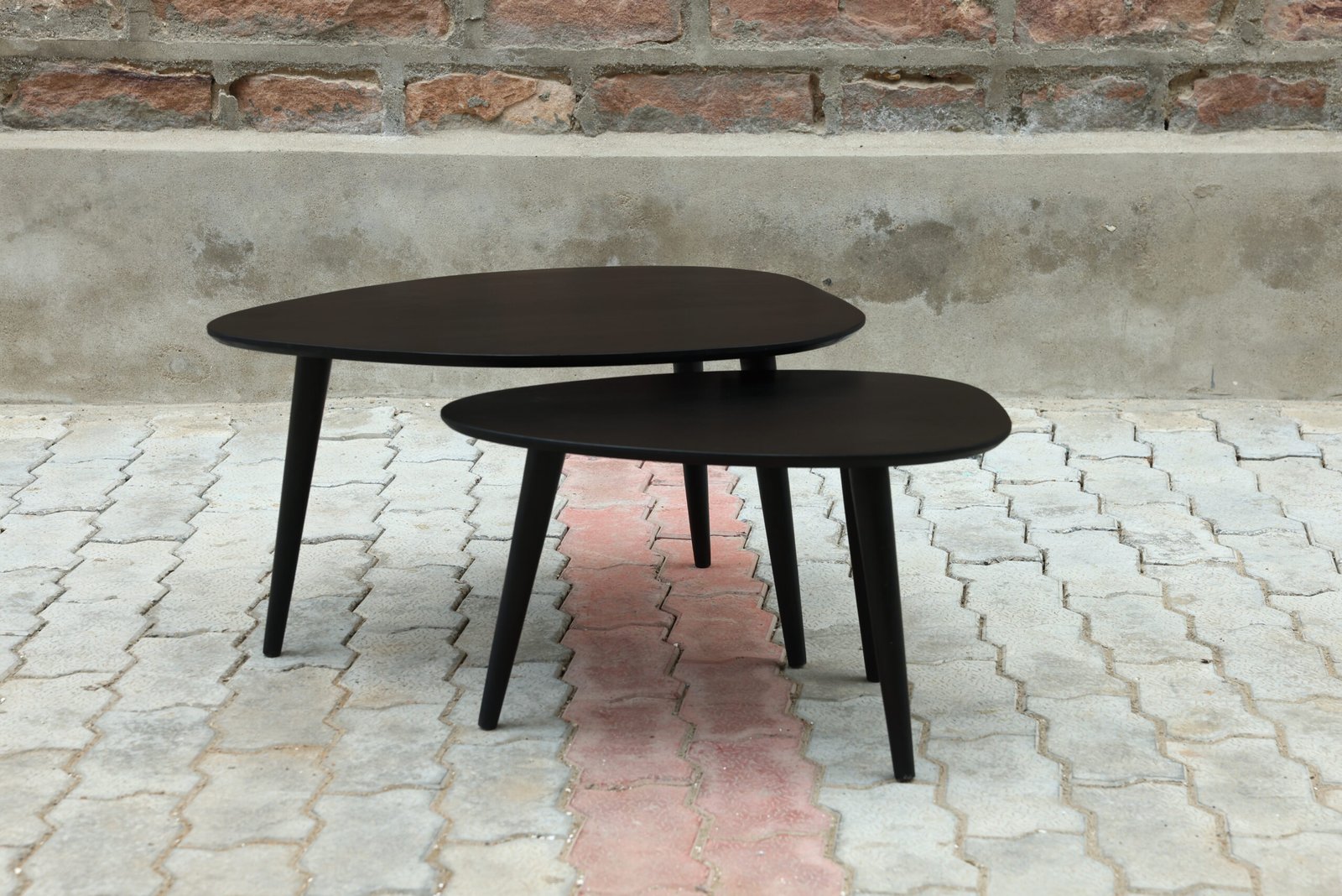 Noir Pebble Nesting Table Set