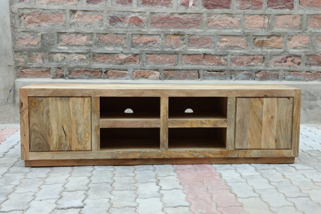 Oslo Natural Wood Entertainment Unit