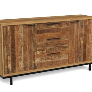 Industrial 2-Door 3-Drawer Sideboard