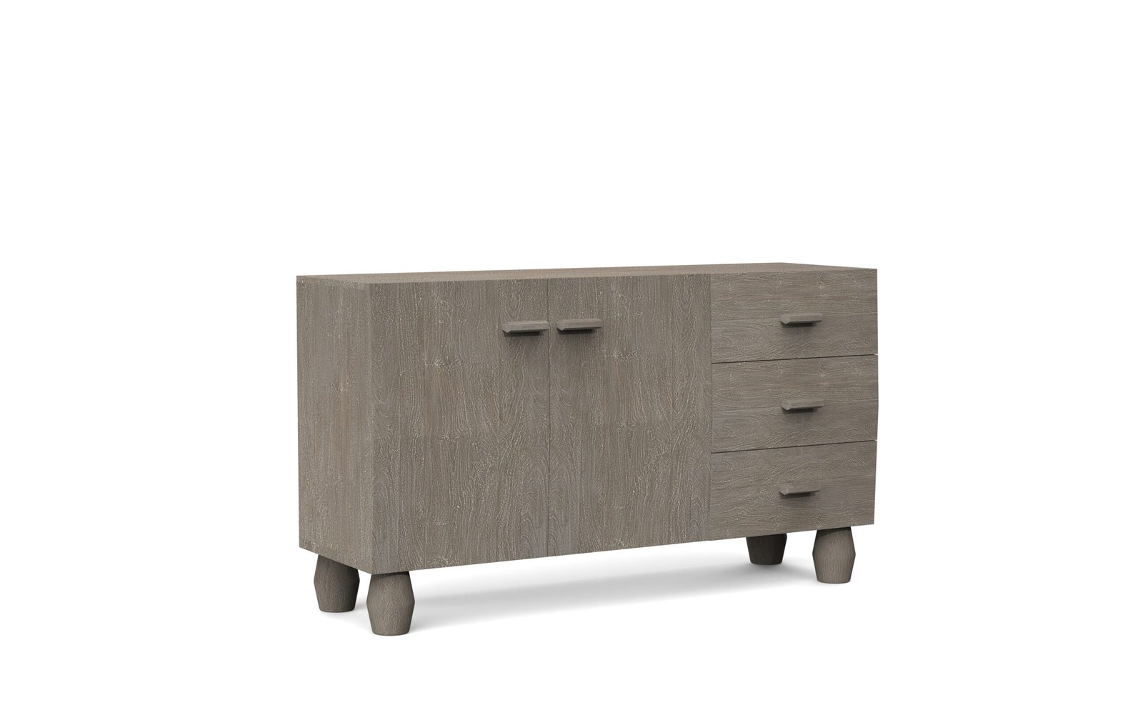 Modern 2-Door 3-Drawer Sideboard
