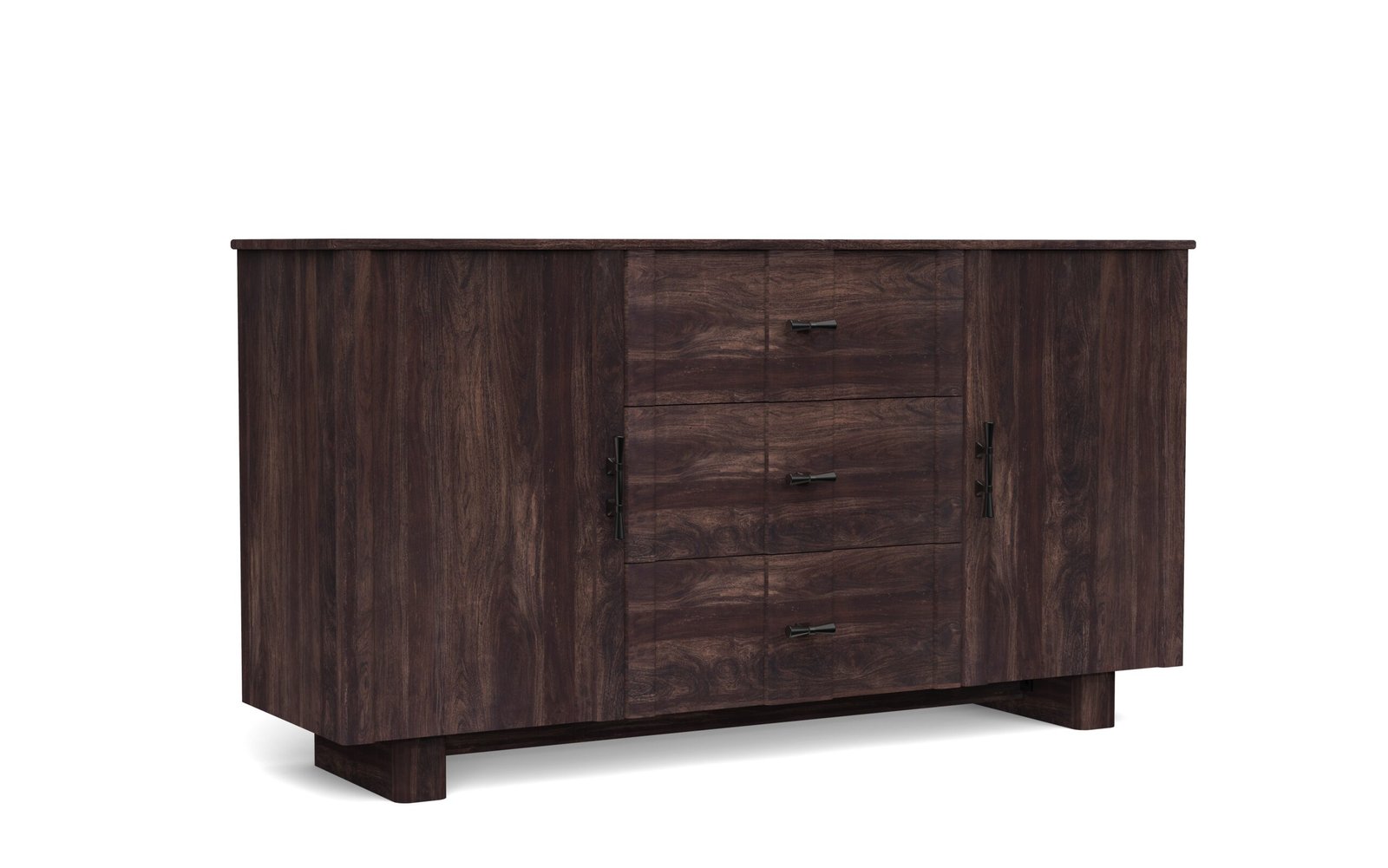 Rustic 2-Door & 3-Drawer Storage Sideboard