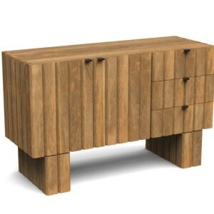 Fluted 2-Door & 3-Drawer Sideboard