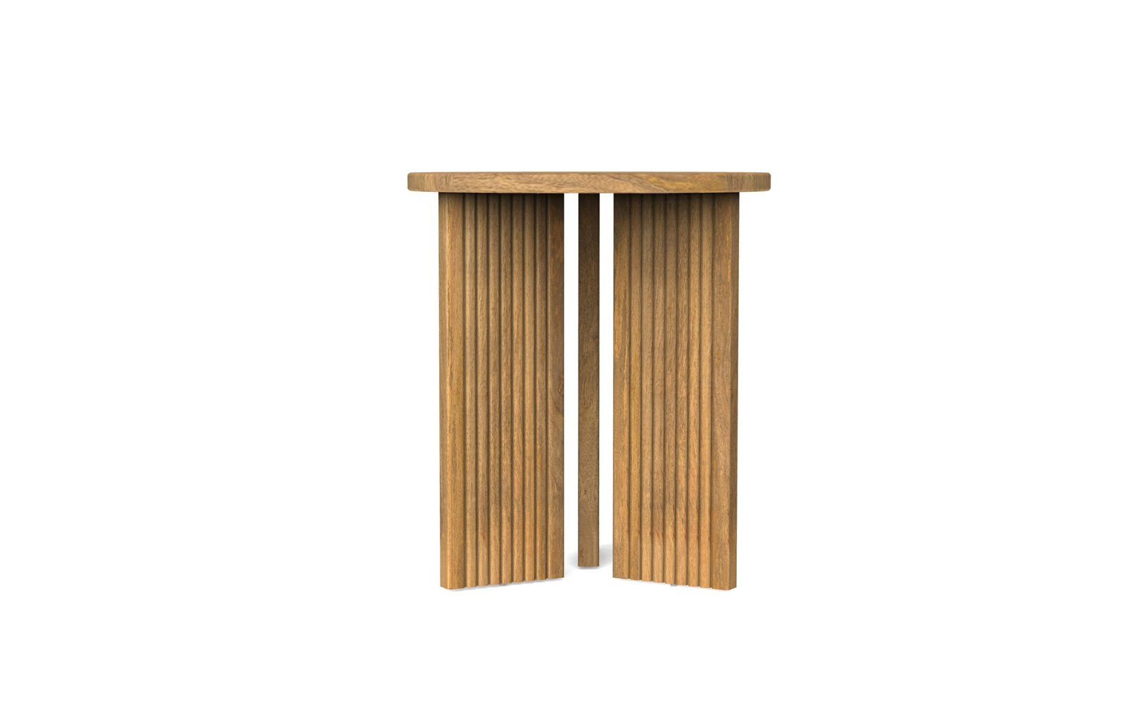 Fluted Round Accent Table - Image 2