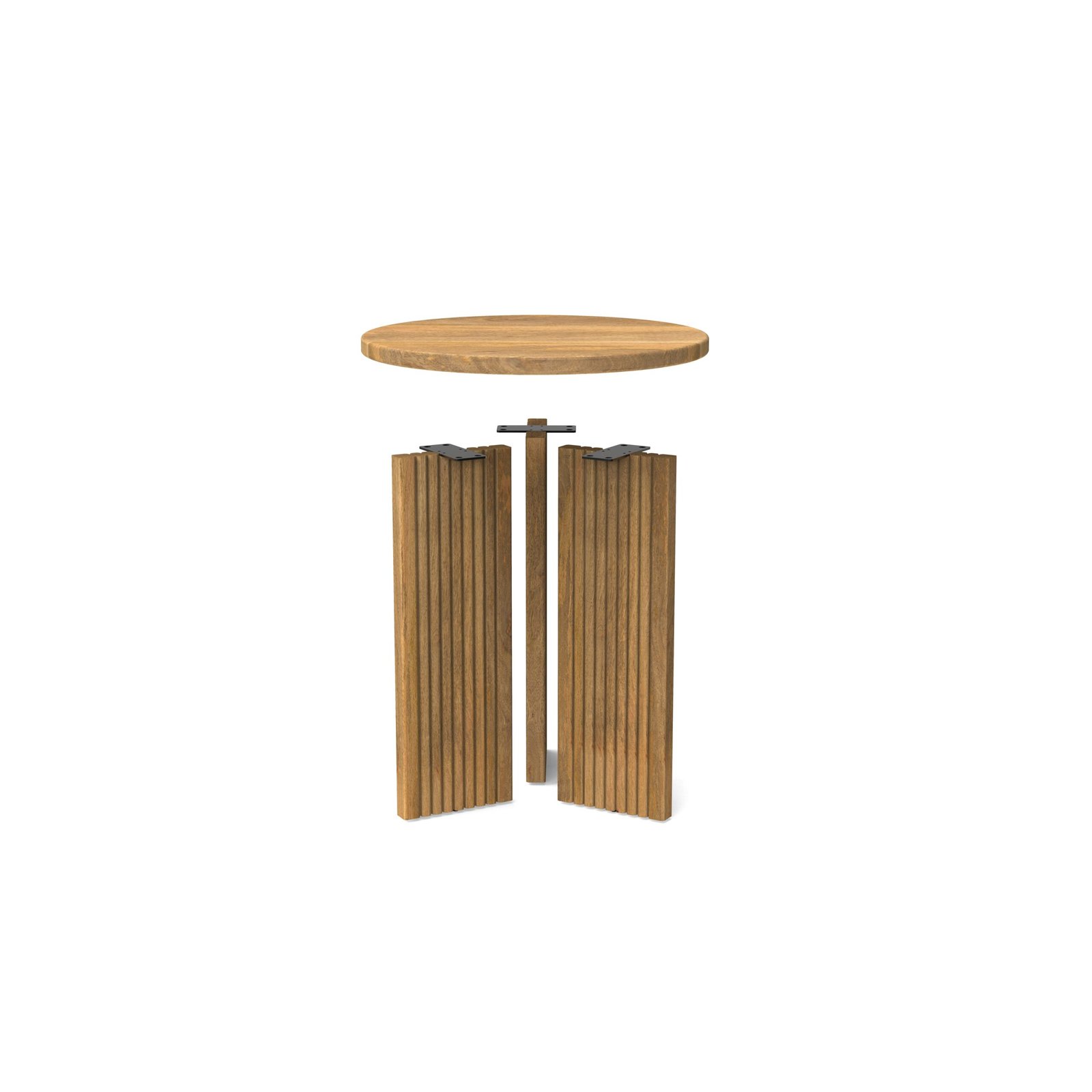 Fluted Round Accent Table - Image 5