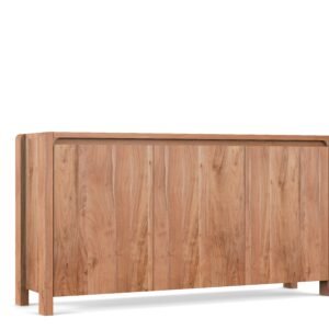 Contemporary 3-Door Wooden Sideboard