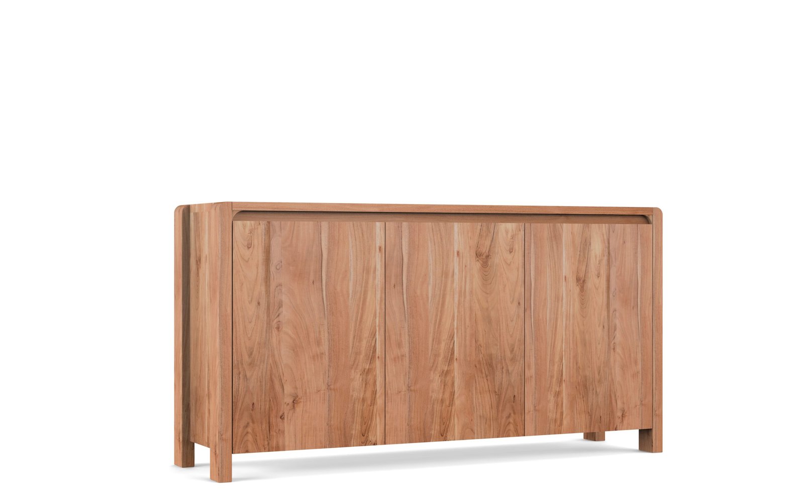 Contemporary 3-Door Wooden Sideboard