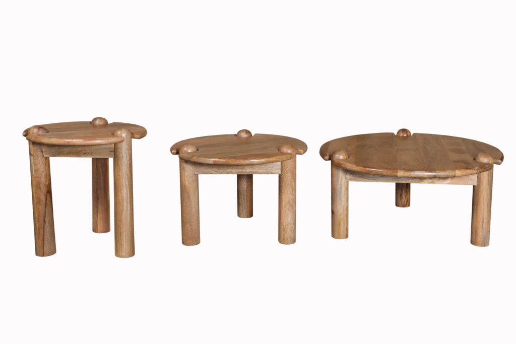 Trio Nest Wooden Side Tables