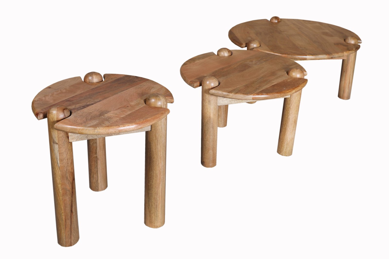Trio Nest Wooden Side Tables - Image 5