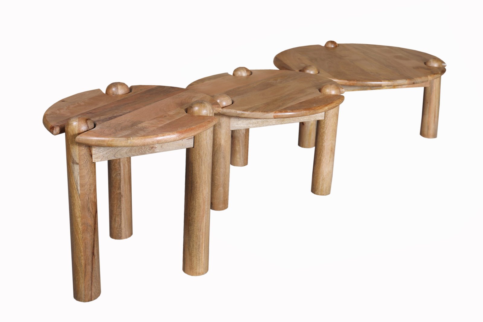 Trio Nest Wooden Side Tables - Image 6