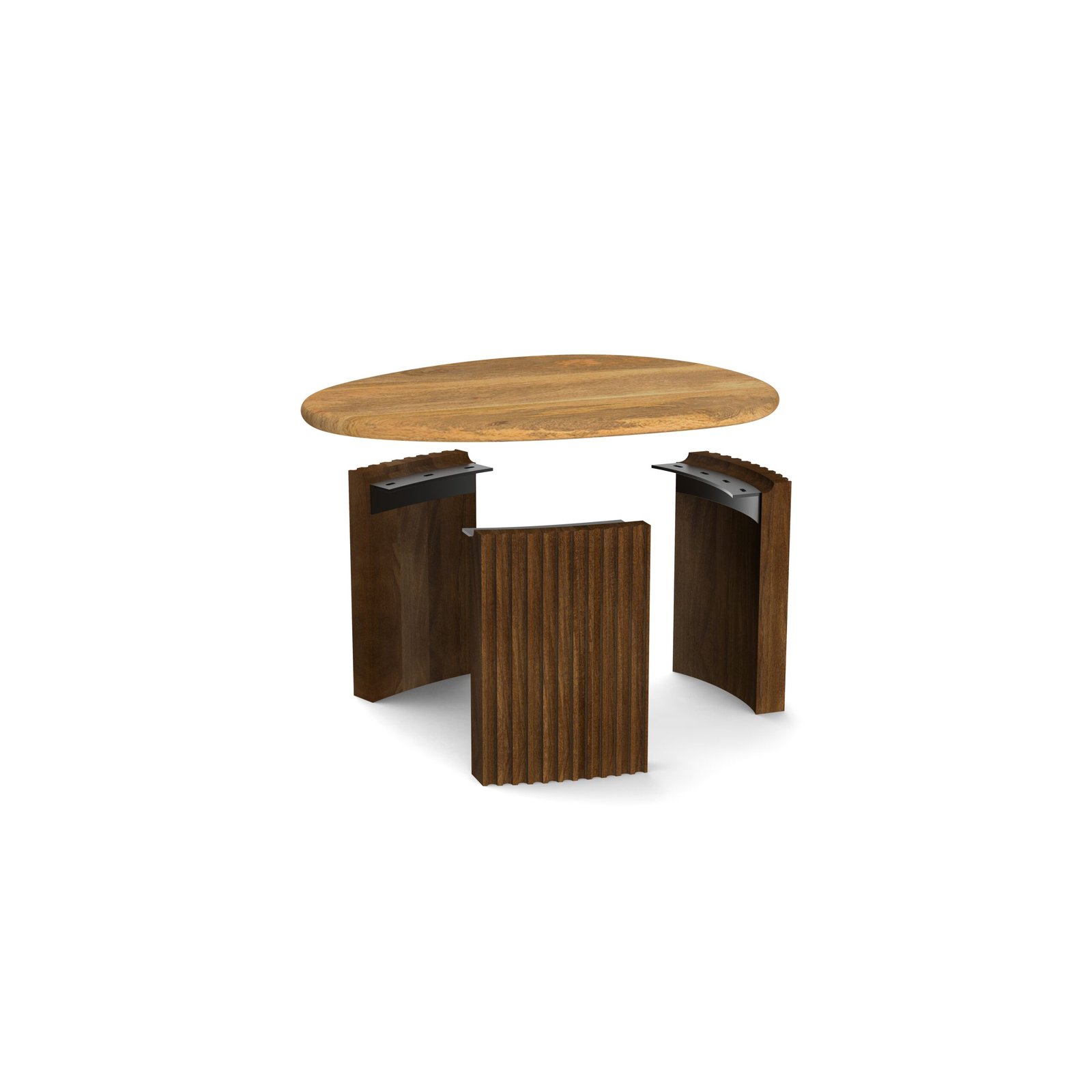 Fluted Duo Coffee Table - Image 8