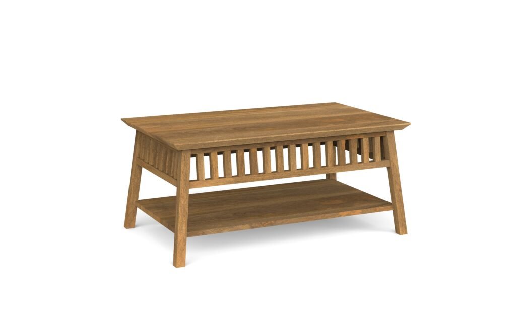 Slatted Shelf Coffee Table
