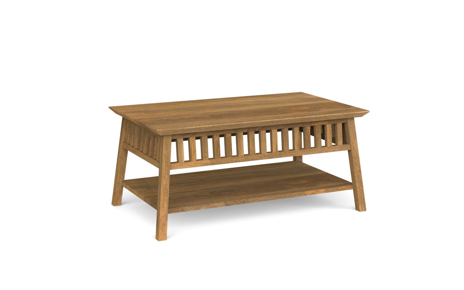 Slatted Shelf Coffee Table
