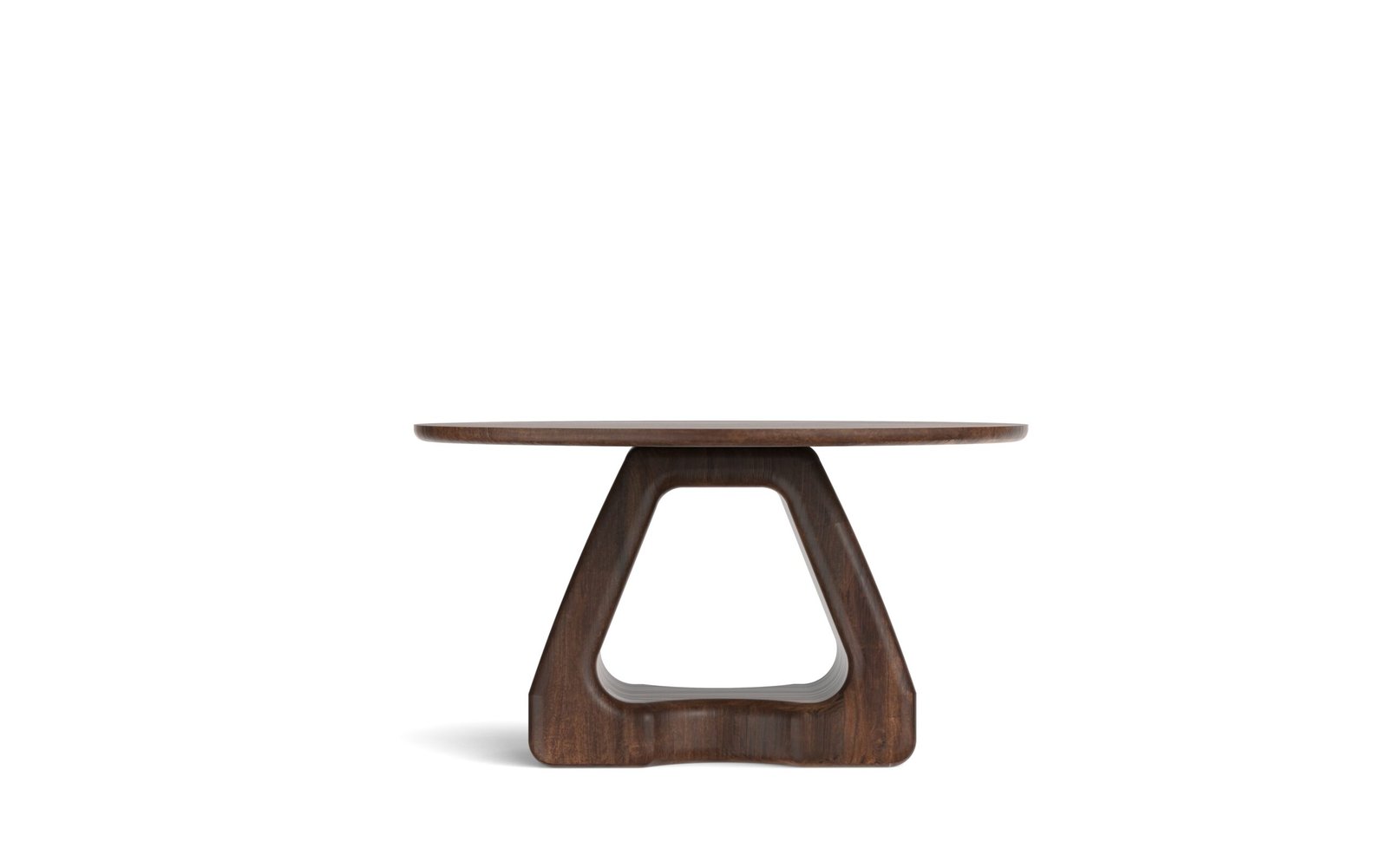 Organic Pedestal Round Coffee Table - Image 4
