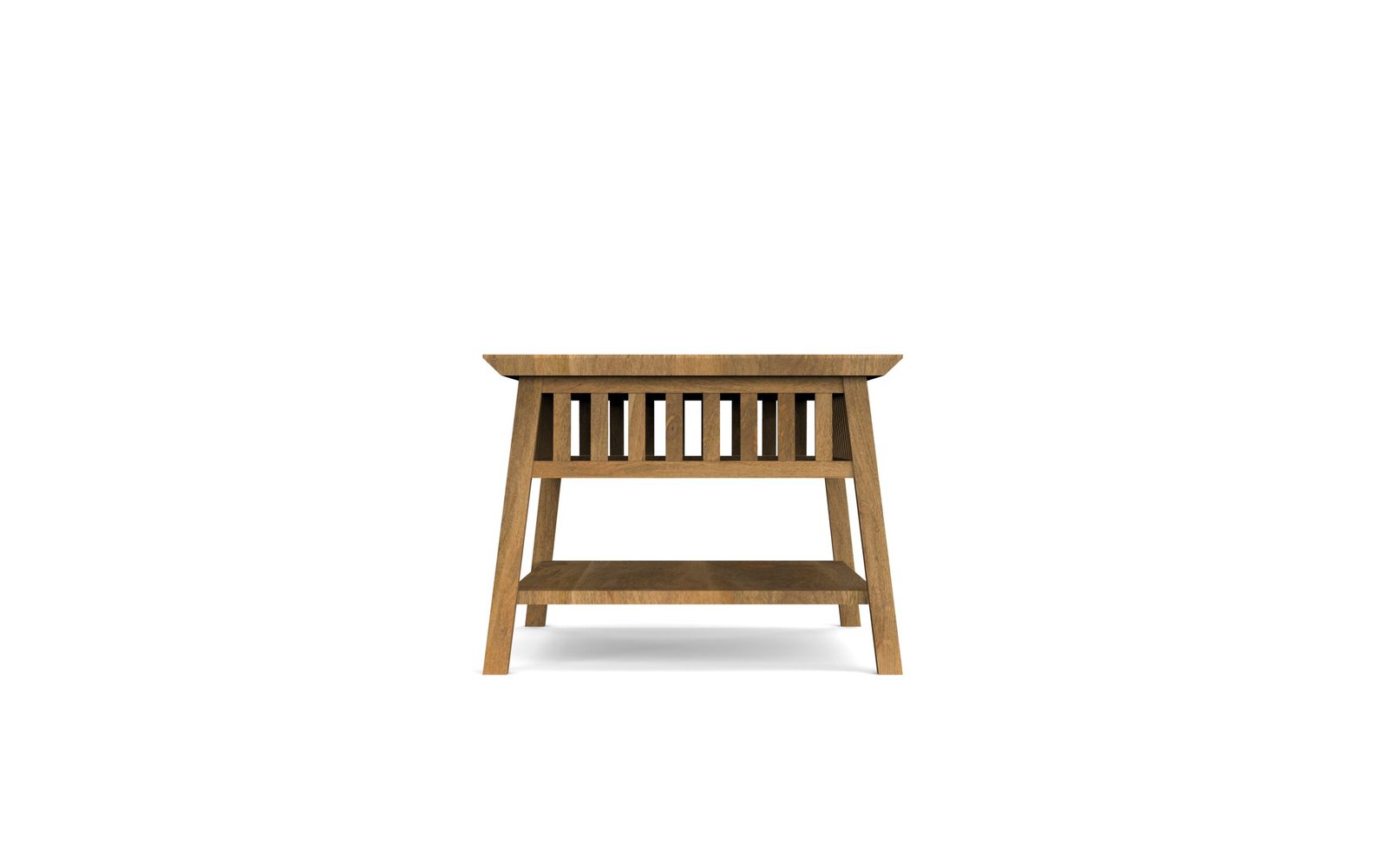 Slatted Shelf Coffee Table - Image 6