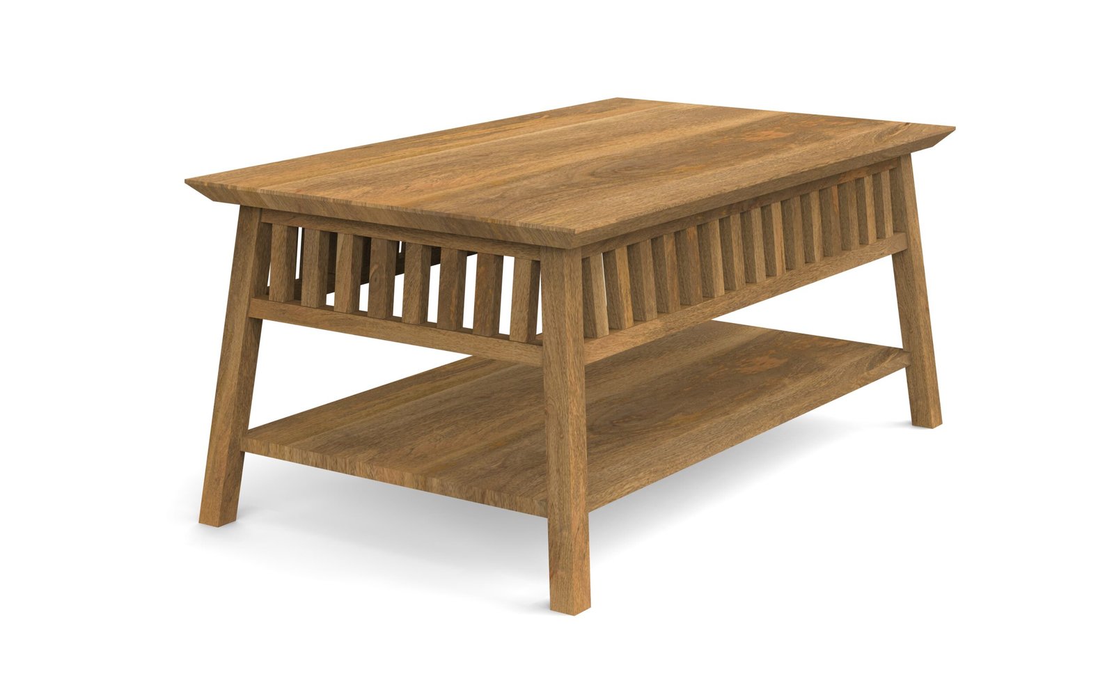 Slatted Shelf Coffee Table - Image 7