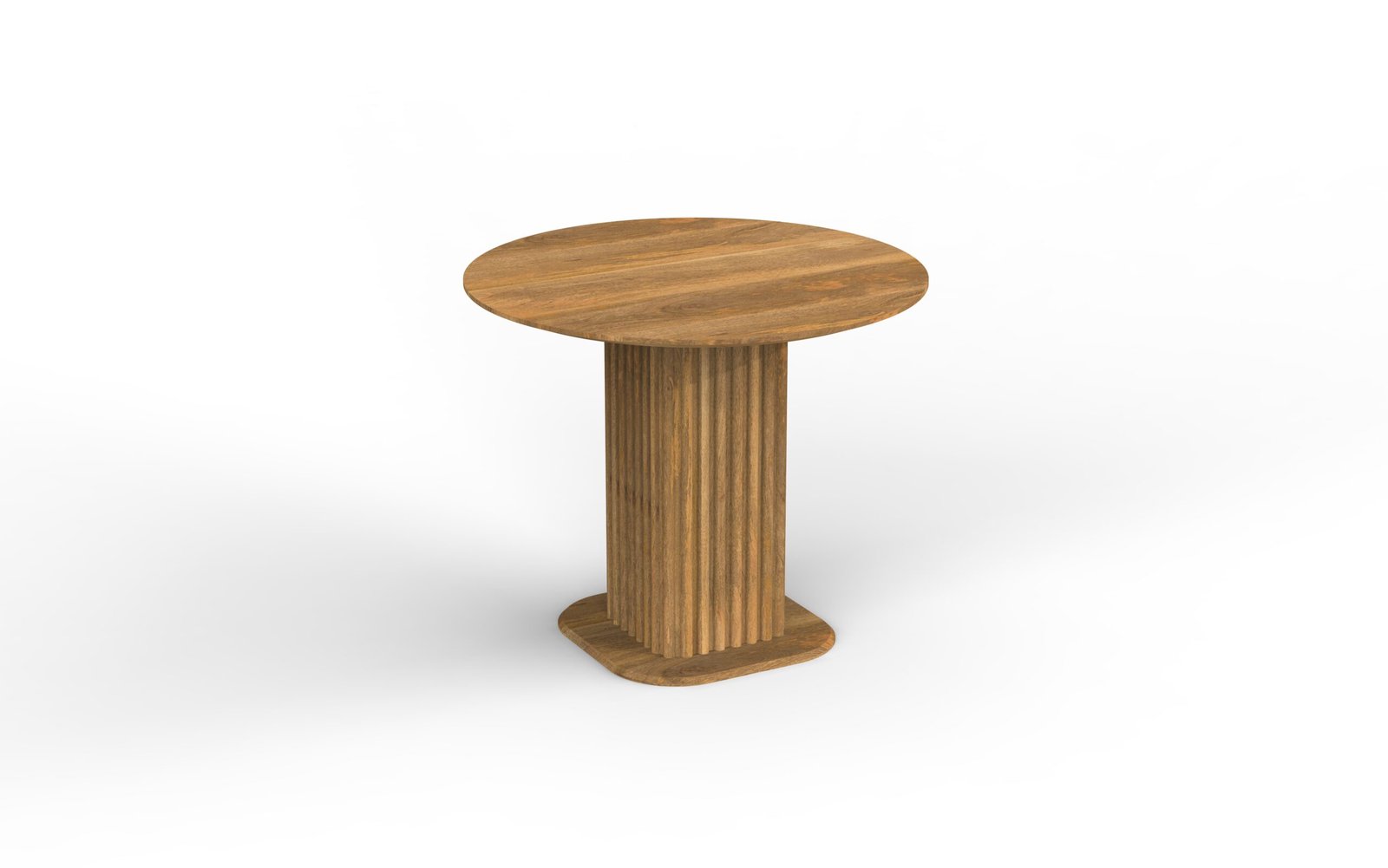 Fluted Pedestal Dining Table