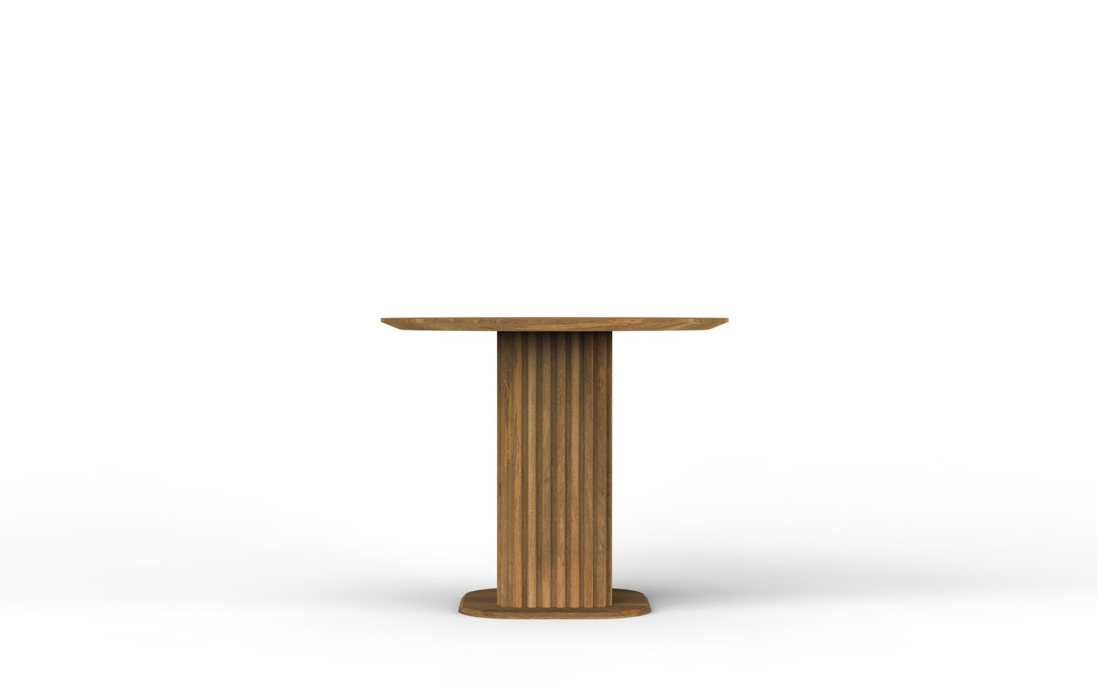 Fluted Pedestal Dining Table - Image 3