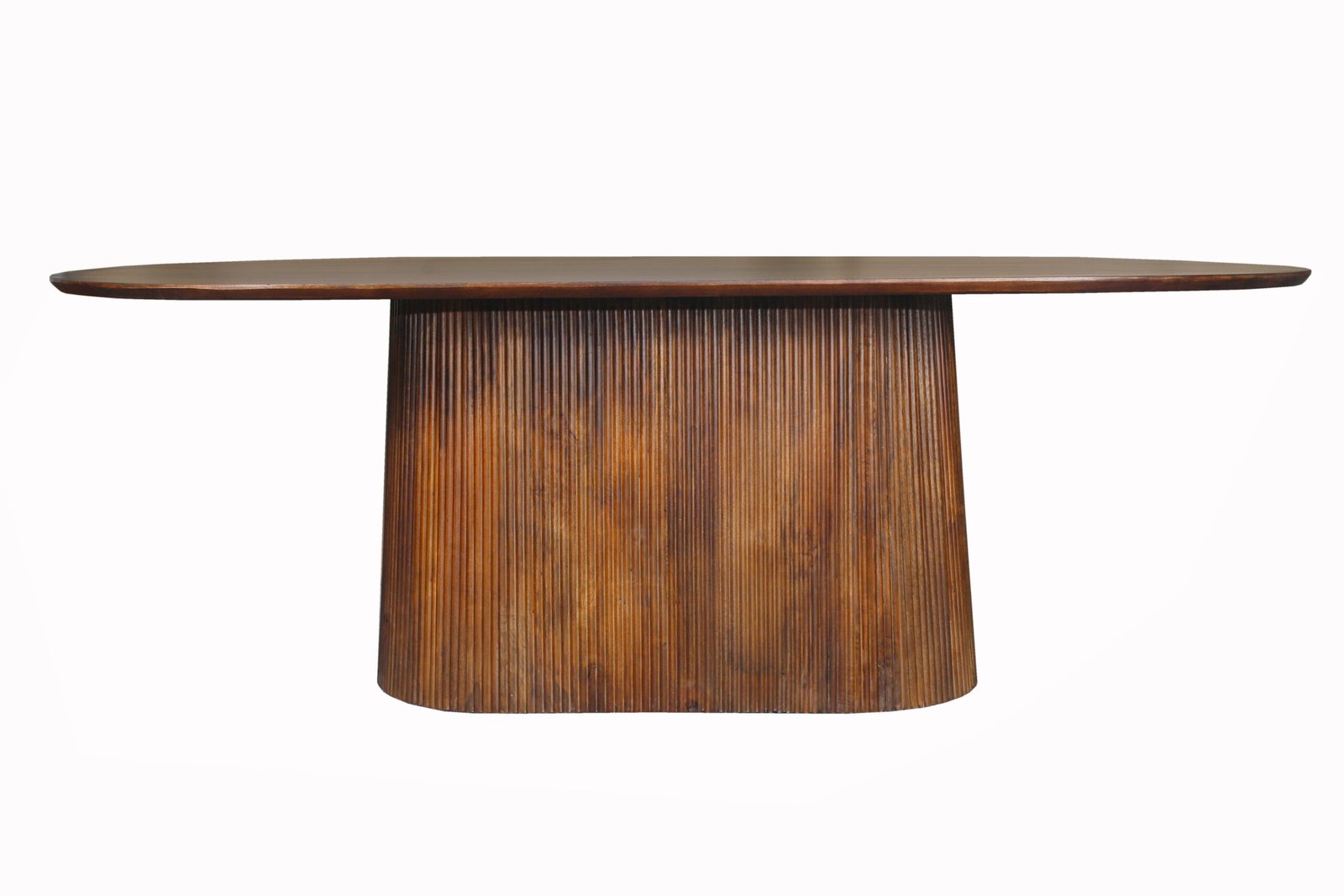 Verona Fluted Oval Dining Table - Image 2