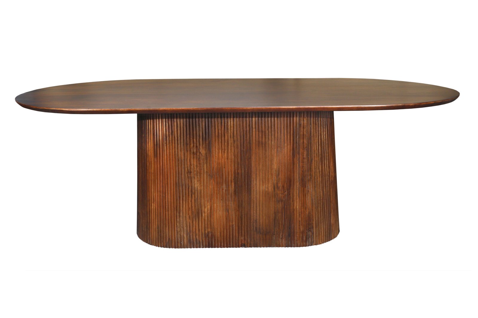 Verona Fluted Oval Dining Table - Image 3