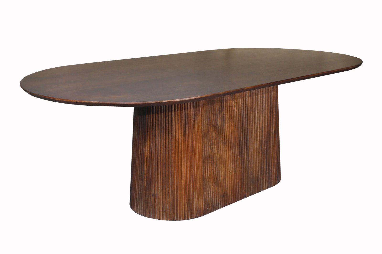 Verona Fluted Oval Dining Table - Image 5