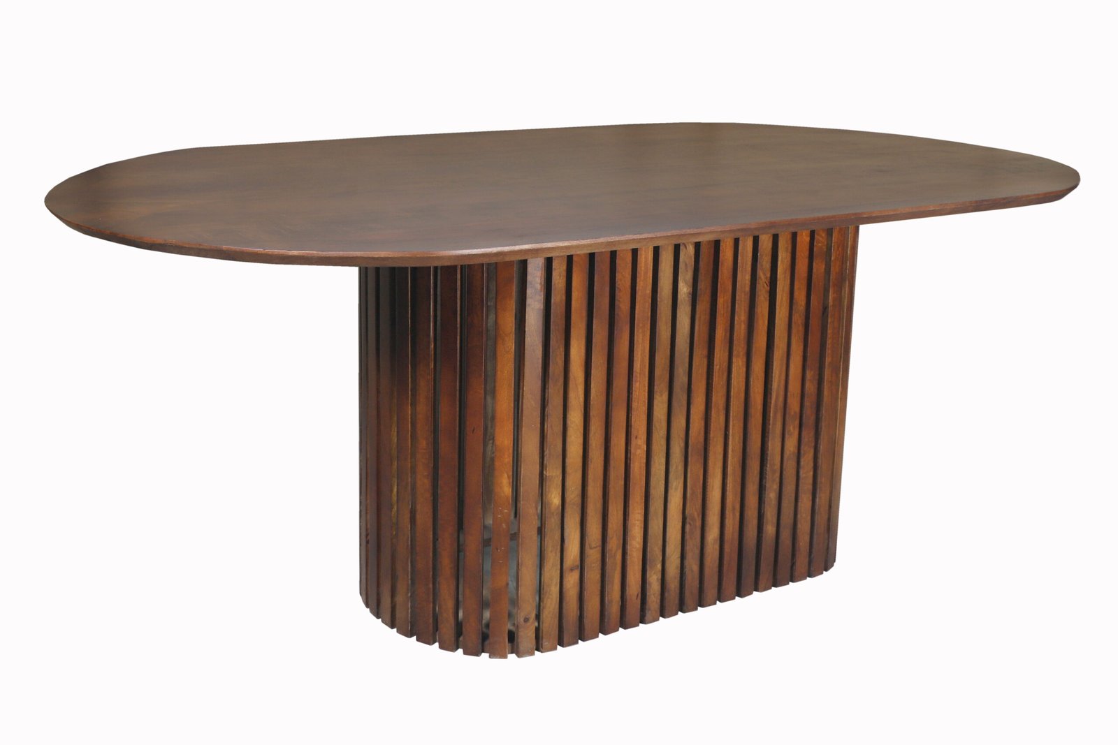 Walnut Crest Oval Dining Table