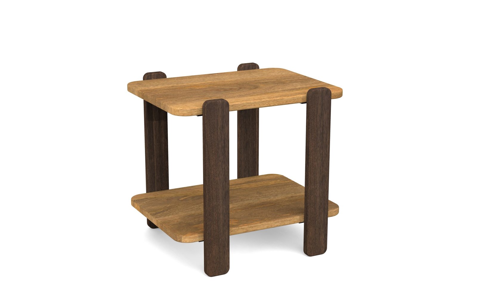 Dual-Tone Pillar Side Table - Image 2