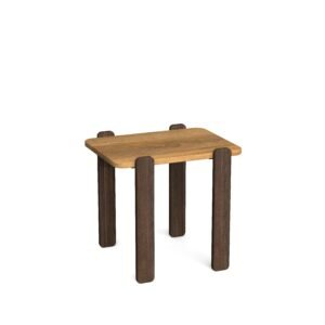 Dual-Tone Pillar Side Table