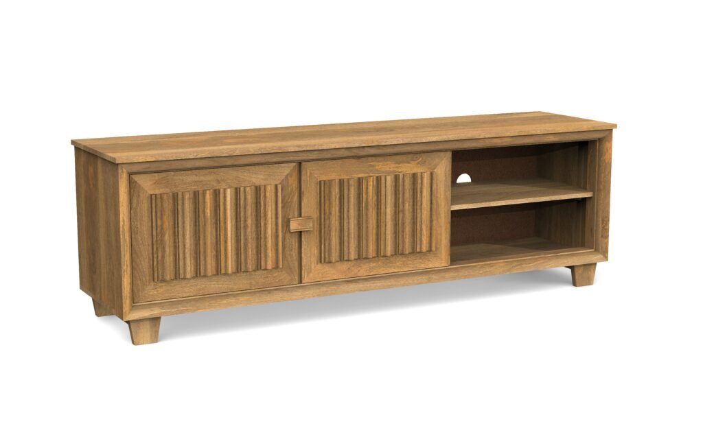 Classic Fluted TV Console