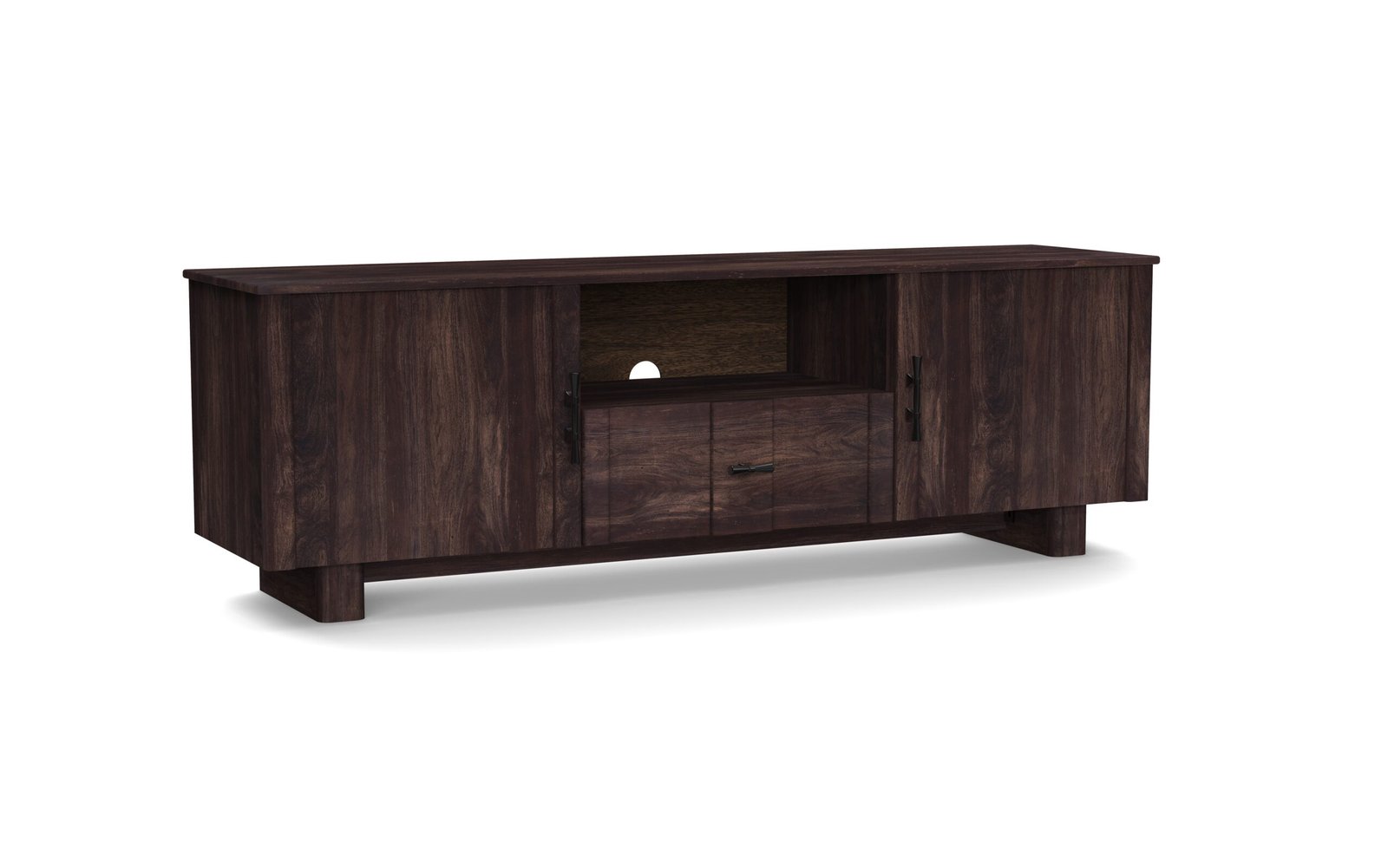 Walnut Contemporary TV Cabinet