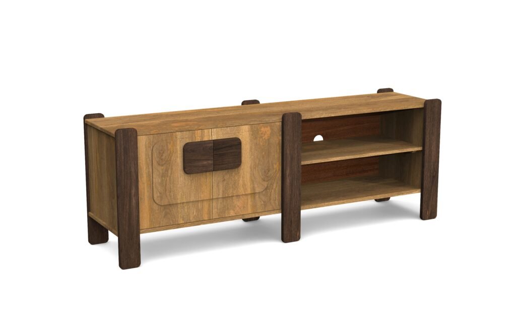 Dual-Tone Contemporary TV Cabinet
