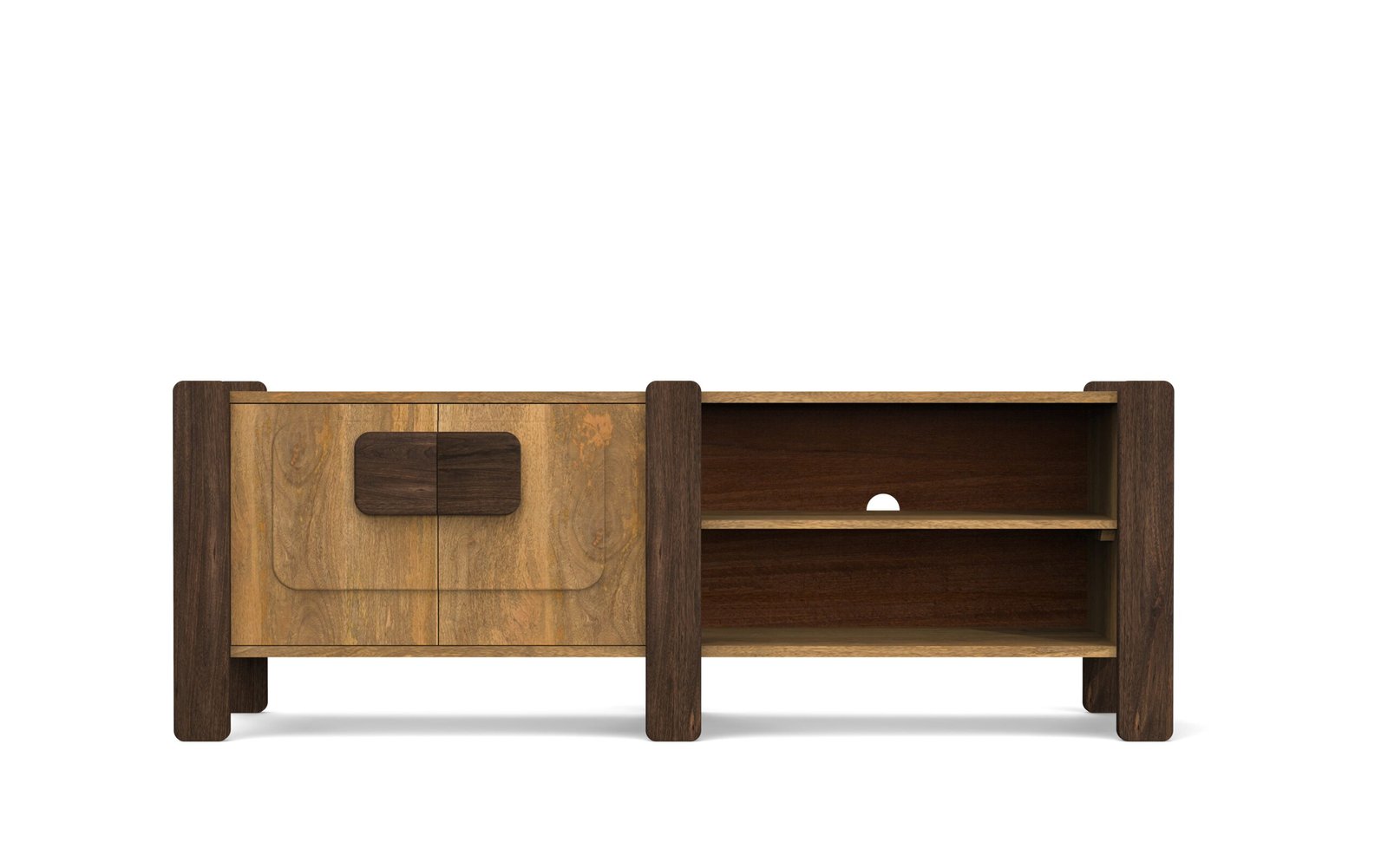Dual-Tone Contemporary TV Cabinet - Image 2