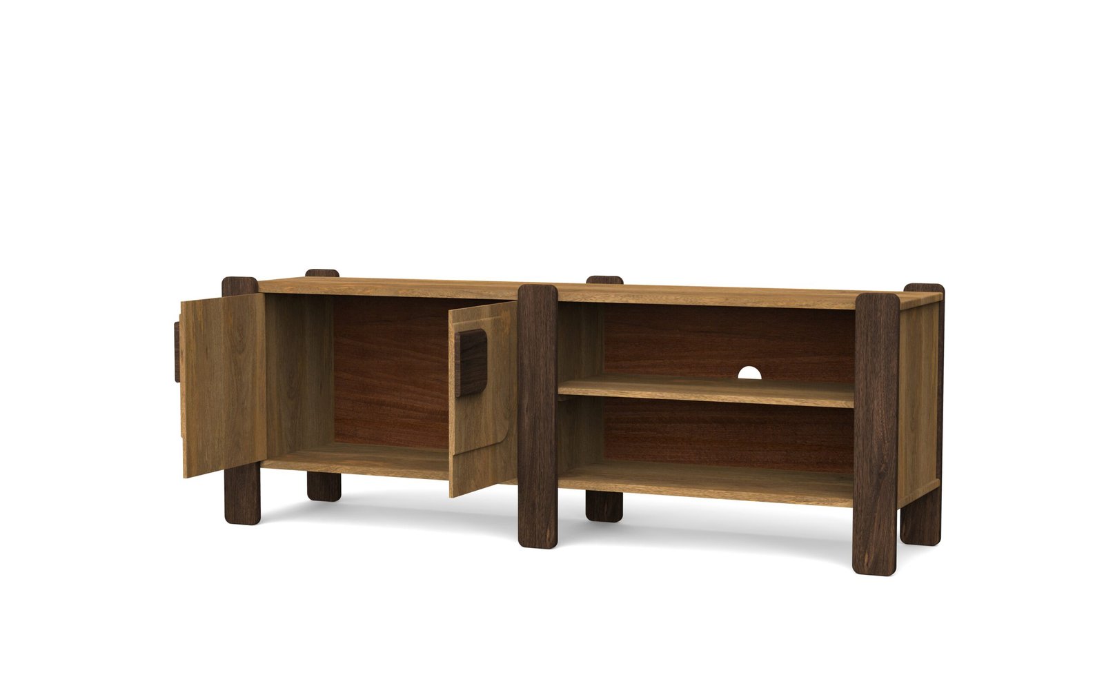 Dual-Tone Contemporary TV Cabinet - Image 6
