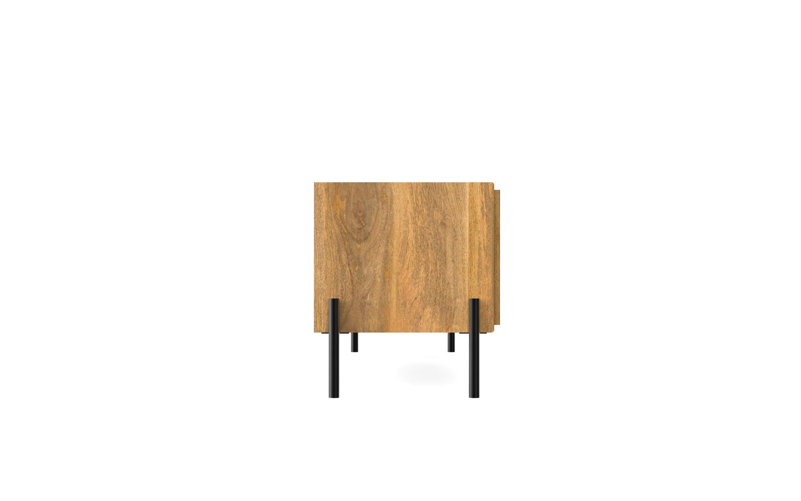 Fluted Media Console Cabinet - Image 3