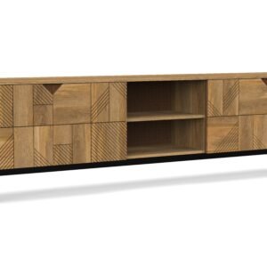 Geometric Pattern TV Console
