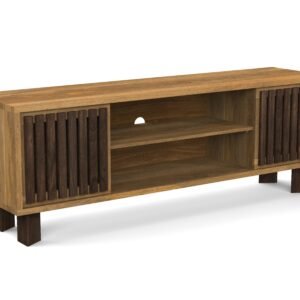 Modern Slatted TV Unit