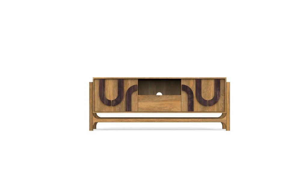 Geometric Inlay TV Unit