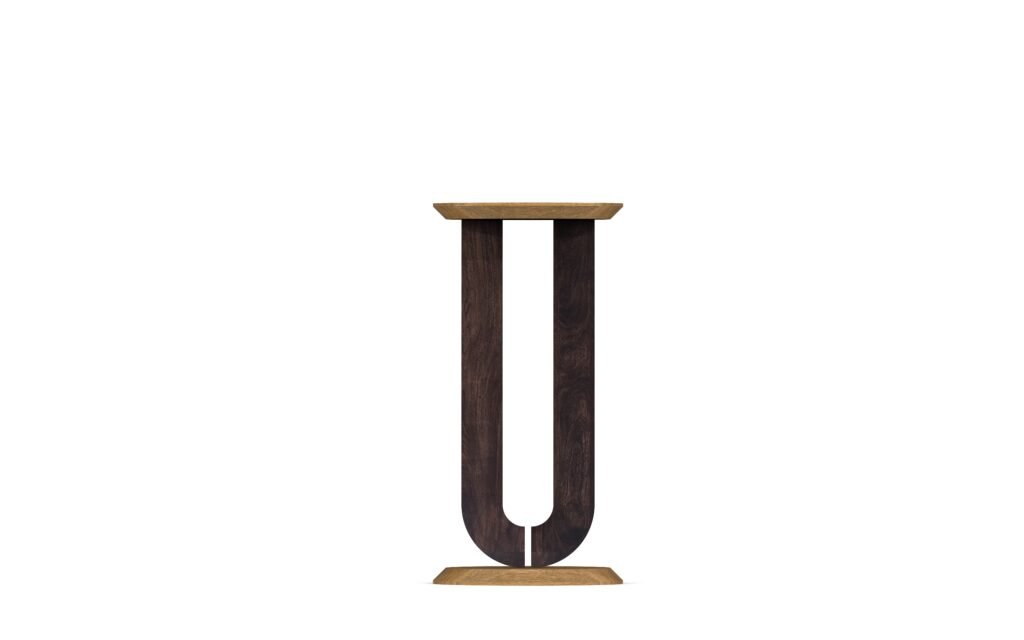 Modern Solid Wood Pedestal Plant Stand