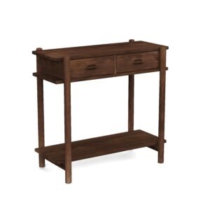 Modern 2-Drawer Wooden Console Table with Shelf