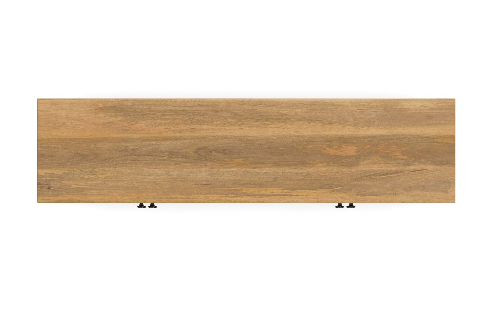 Modern 4-Door TV Cabinet with Cane-Inspired Panel Design - Image 3