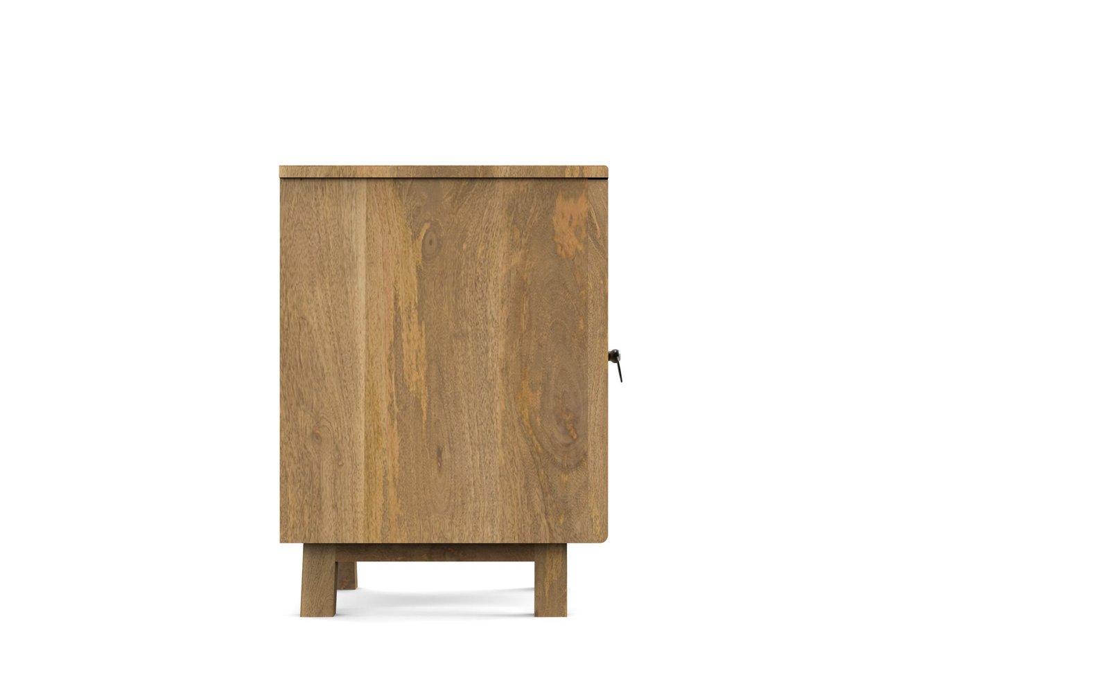 Cane Accent Wooden Bedside Table - Image 4