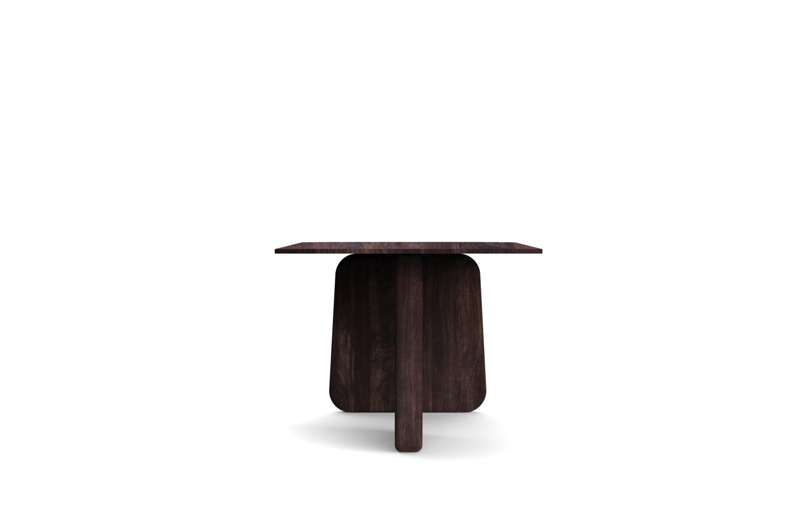 Modern Oval Wooden Coffee Table - Image 4
