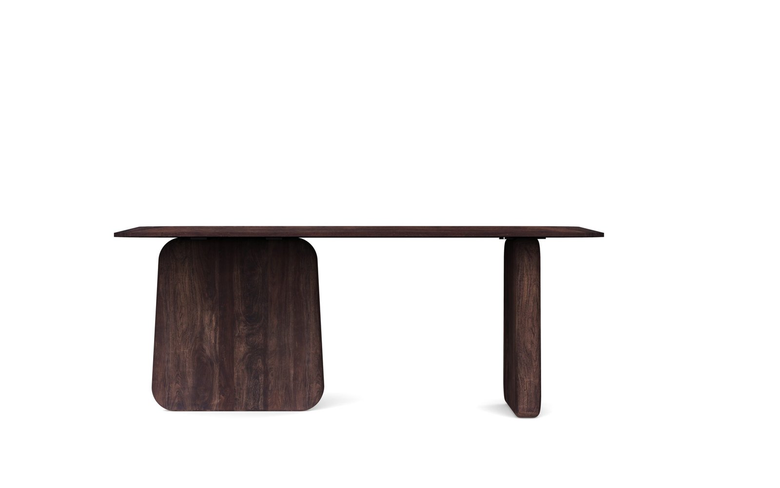Modern Oval Wooden Coffee Table - Image 7