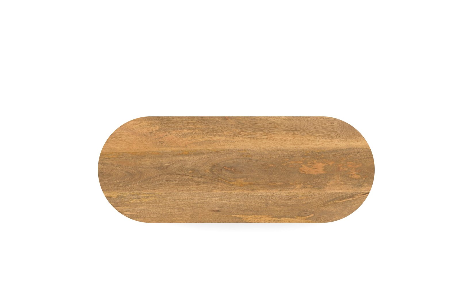 Sculptural Oval Wooden Coffee Table - Image 5